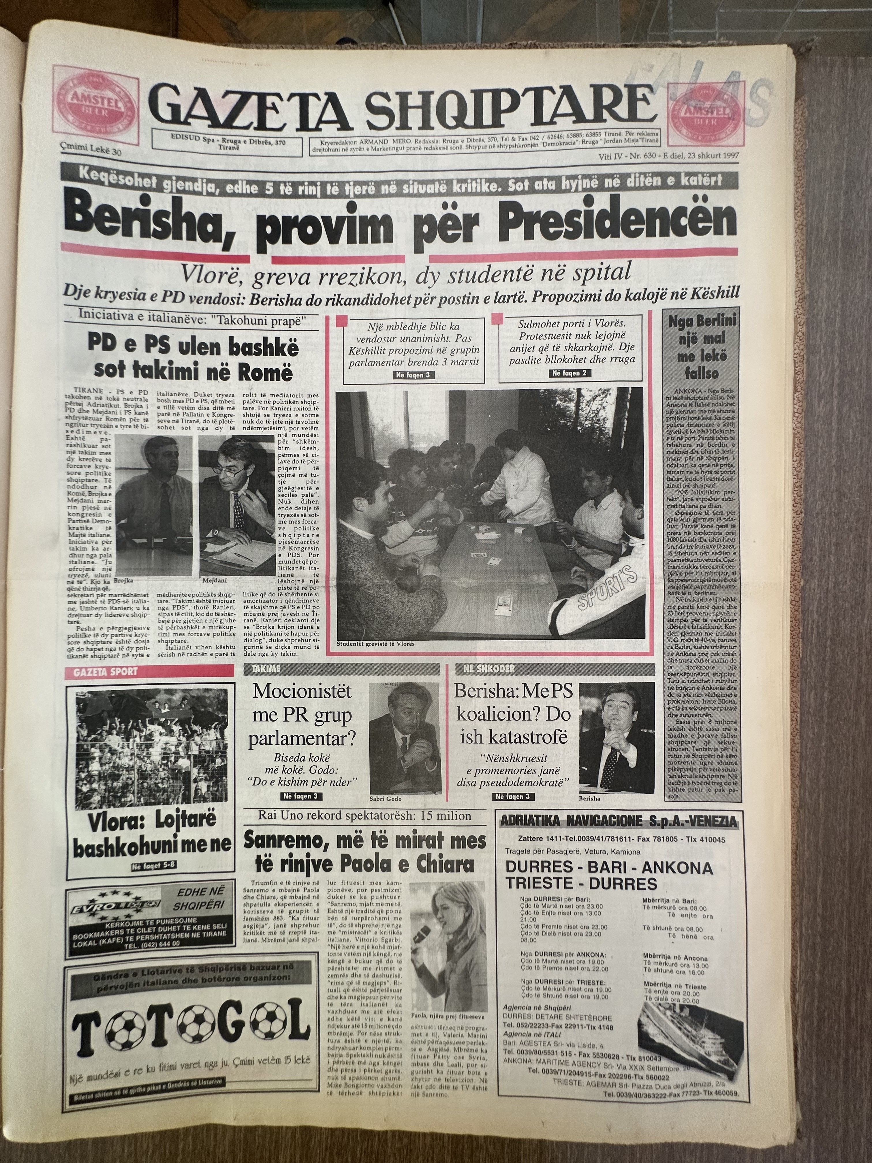 Gazeta Shqiptare 1997-02-23